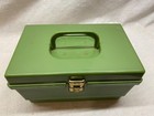 Vintage Wilson Wil-hold Small Avocado Green Plastic Sewing Box Caddy 9x6x5