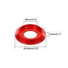 10pcs M8 Cone Cup Countersunk Washers 8mm 0 31  Aluminum For Screw Rc Red