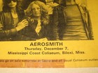 Aerosmith Concert Handbill 1978 Vintage Biloxi Mississippi Coliseum Rare Free Sh