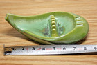 Vintage Mid Century Modern Red Wing  774 Green Drip Glaze Ashtray   Mint Cond 