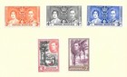 British Honduras 1937 38 Album Page Sg147 9   150-57 Mint Hinged 