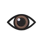 Eye Embroidered Applique Iron On Patch 2 1  X 1  Eyeball Optical Peeper Glasses