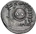 Augustus  27 Bc-ad 14  Ar Denarius Struck Circa 19 Bc