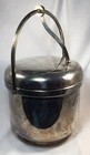 Reed   Barton Ice Bucket Vintage Silver Plated Articulating Lid Plastic Liner