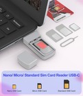 Usb C Sim Card Reader - Sim Card Adapter Kit With Eject Pin - Standard micro    