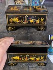Dollhouse Miniature Judith Dunger Painted Gilt Chinoiserie Chest Artisan Vintage