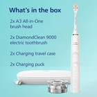 Philips Sonicare Diamondclean Rechargeable Battery Powered Toothbrush 2 Pack