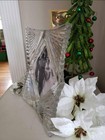 Clear Glass Ornate Rectangle Photo Frame  starlet   By Mikasa Free Standing