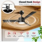 42 Inch Outdoor Ceiling Fans With Lights gazebo Hanging Fan With Hook And 16f   