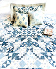 1 12 Scale Miniature Cottagecore Quilt   4 Pillows Set   1 Junk Journal