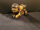 Vintage Wind Up Tin Metal Cat Litho Toy