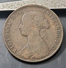 1862  Great Britain 1 2 Penny Queen Victoria Britannia  Coin  km  748 