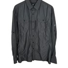 Kuhl Airspeed Xl Long Sleeve Button Up Shirt Gray Charcoal Outdoor Chest Pockets