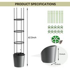 Naizea Tomato Planter Box With Trellis  Self Watering Rolling Raised Garden Bed