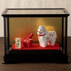 Good Luck Red   White Horse Parent And Child  with Case 