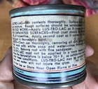Rare  20   s Lus-tro-lac Paint Can  - Platinum Gray 1 4 Pt - Vintage