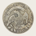 1825 25c Capped Bust  Quarter Dollar