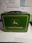 John Deere  22002  turtle Trouble  Kids Old Style Metal Lunch Box 7 5  X 6  X 3 