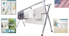 Clothes Drying Rack With Windproof Hooks - Space-saving