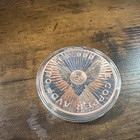 5 Oz  999 Fine Copper Round      Phoenix Rising Design     Colorized Art Coin