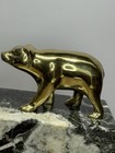 Vintage Set Of Wall Street Bear   Bull Brass Marble Book Ends Rare Blk   White