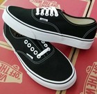 Vans Authentic Canvas Men s Black   White Vn000ee3blk Skate Shoes