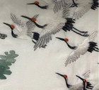 Framed Silk Art Cranes In A Tree