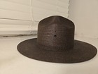 Stratton Hat S40  trooper sheriff  Police ranger olive Drab Straw  Hat Sz 7 1 4 