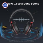 Gaming Headset 50mm Stereo Surround Sound For Pc Ps4 Ps5 Xbox One Laptop E900