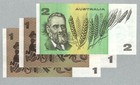 Australia 1  2 Pcs   And 2 Pounds 1983  25   P42  43e  Unc 
