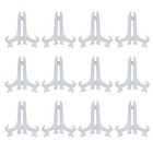 12pcs Plastic Easel Display Stand Plate Holders For Photo Dish Art 5  Tall Us