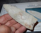 A Very Nicely Flaked Missouri Found 4-1 8  Dalton Knife W  Bennett Coa     C181