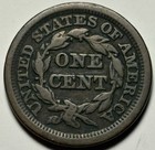 1849 Braided Hair Large Cent     Circulated 