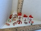 Dollhouse Miniature 1 12 Christmas Mouse Holding Candy Cane And Gift Bags Lot