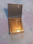 Vintage Volupte Rhinestones Gold Tone Powder Compact With Mirror Read
