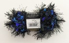 1 50g Skein Lion Brand Fancy Fur Yarn Stained Glass Color 254 Lot 656 Black Blue