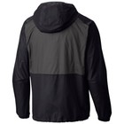 Columbia Flash Forward Black Gray Windbreaker Lightweight Hooded Jacket Mens 3xl