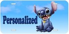 Personalized Stitch Aluminum Car License Plate Any Name