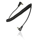 Male To Male Flash Pc Sync Cable 14-inch Coiled Cord With Screw Lock For Dslrs