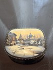 Fedoskino Russian Hand Painted Lacquer Box Signed By Artist