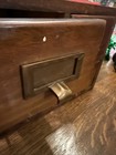 Vintage Antique Oak  4 Drawer Dovetailed Card Catalog Index File Counter Cabinet