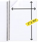 Spiral Notebook  2 Subject  College Ruled Paper  6  X 9-1 2   80 Sheets  Figh