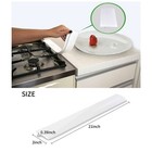2pcs Kitchen Silicone Stove Counter Gap Cover Oven Guard Spill Seal Slit Filler
