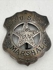 Obsolete Vintage U s  Marshall Metal Badge 2 75x2 25   