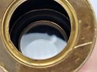 Vintage British Maritime Mariners Nautical Brass Shutter Telescope 36 l  read