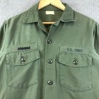 Vintage 1980s Us Army Og 507 Button Up Military Shirts Size M