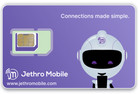  7 10 mo Jethro Mobile Prepaid Phone Plan  1gb Data  1000 Talk   Text Sim Card
