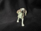 Vintage Miniature Ceramic Dog Figurines Lot Of 3 Hand Painted Unmarked