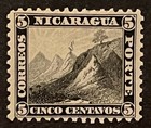 Travelstamps  Nicaragua Stamps Scott  5 - 5c Liberty Cap On Mountain Mint Mogh
