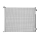 71 In  W X 41 In  H Indoor outdoor Retractable Baby Gate Gray